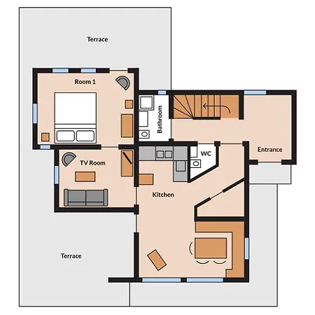 펜션 Villavoigt, Gezellig Familiehuis Aussere Kainisch
